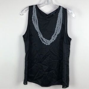 Banana Republic black necklace office tank